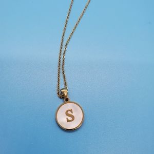 Initial Necklace for Women - Gold Stainless Steel